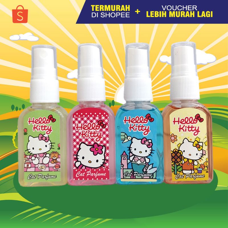 HELLO KITTY - Parfum Kucing Parfum Kitten Pewangi Kucing Anti Kutu &amp; Bulu Kusut Parfum Grooming Kucing