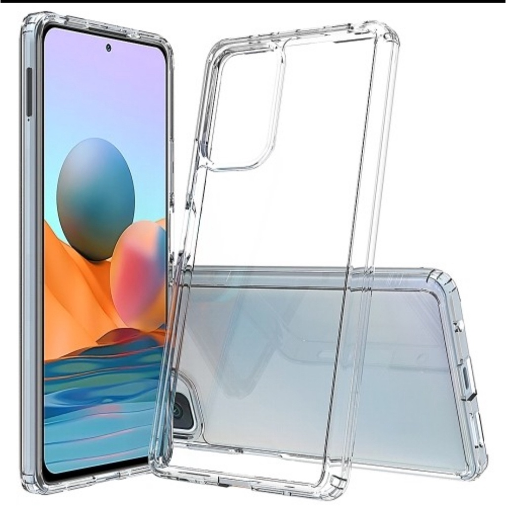 CLEAR CASE ACRYLIC Xiaomi Redmi note 10 PRO Note 9 pro Poco X3 pro Anti Impact Crack Bening