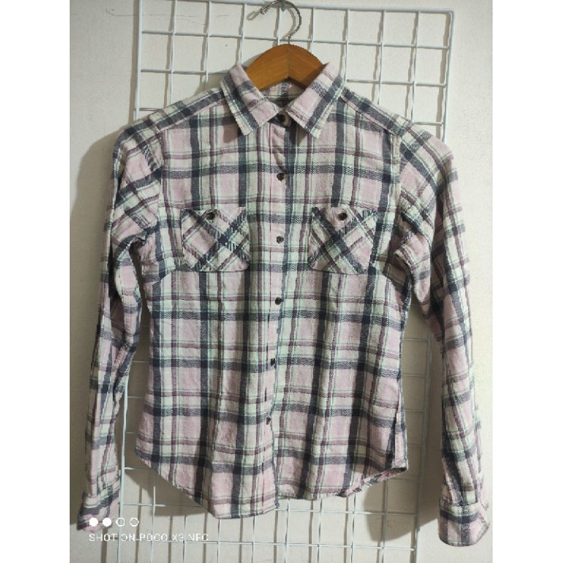 Flannel UNIQLO Second Original / Flannel UNIQLO Cewek Second Original / Flannel UNIQLO Original