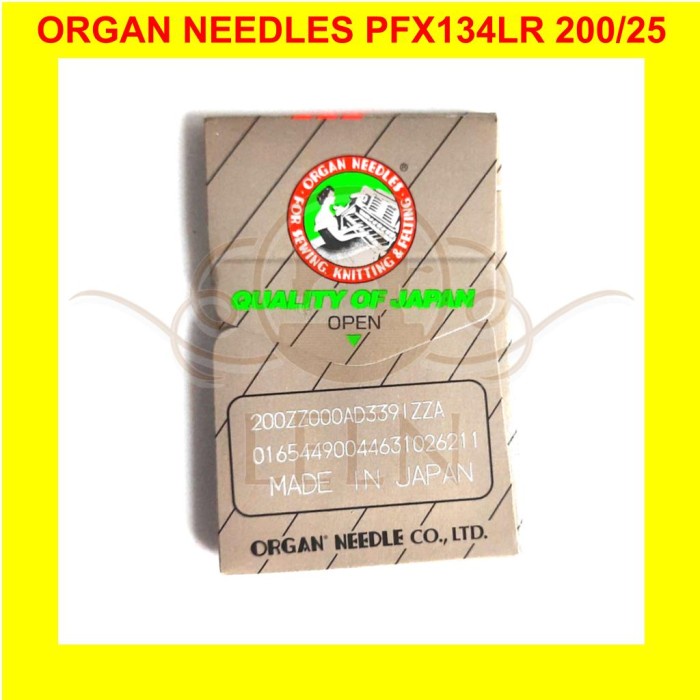 Jarum ORGAN PFx134LR 25 / DPx134LR Needles Jahit Kulit ORI Japan LEEN