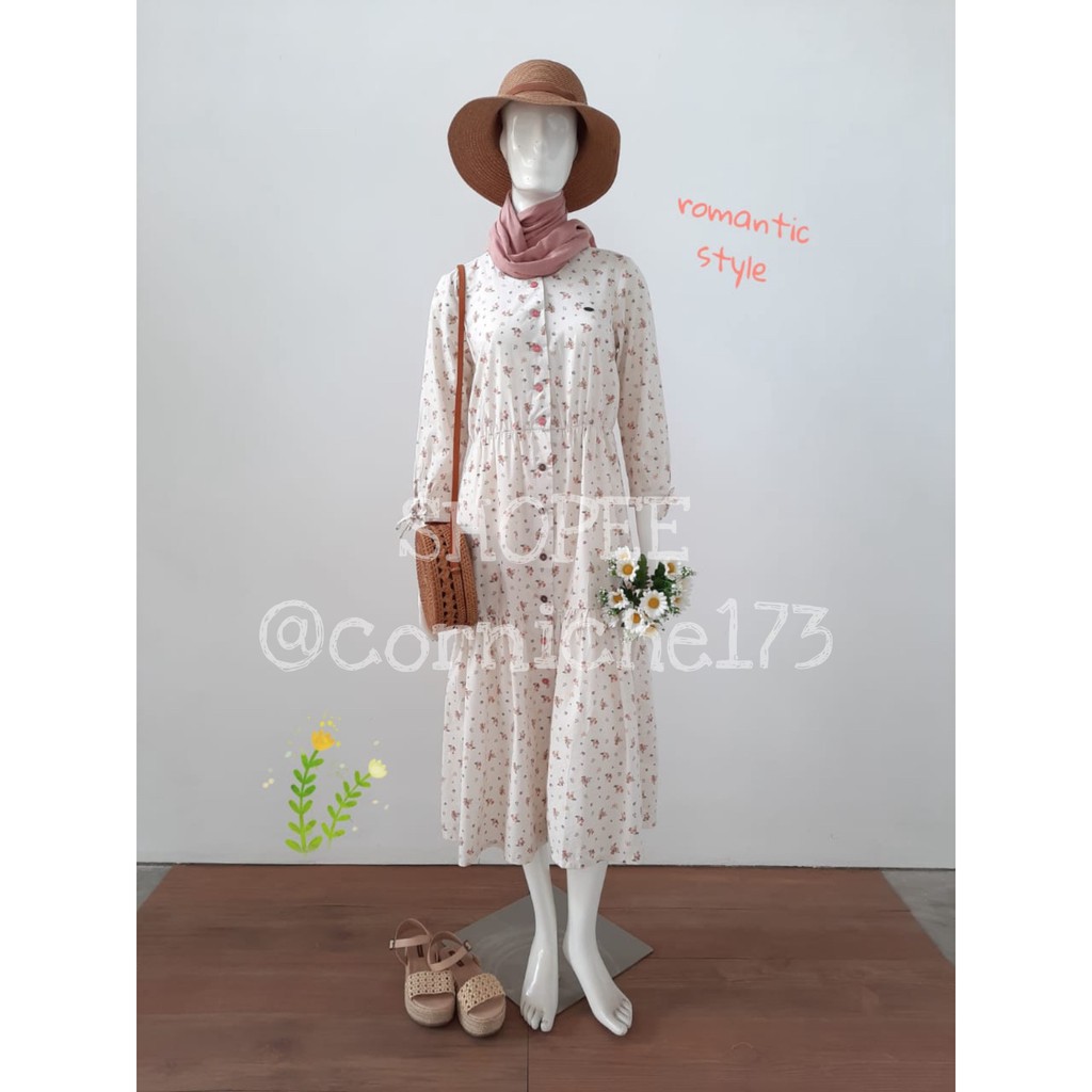 Corniche Gardenia Dress Off White - TH501316