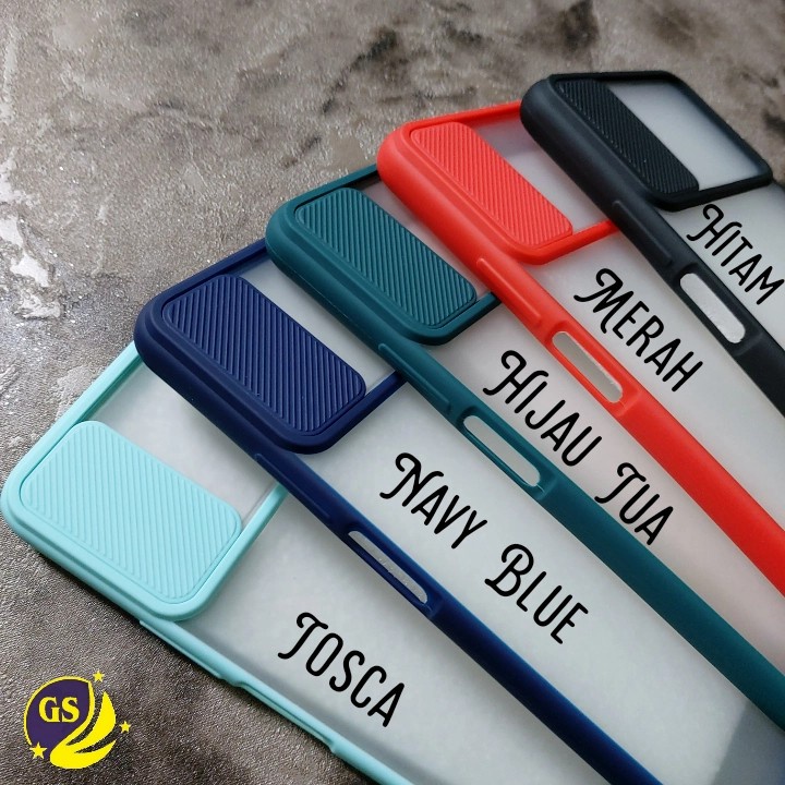 Samsung A04S 2022 A03S A03 S A22 5G A32 5G 2021 Slide Case Protection Camera Matte Candy Sliding Push Pull Pelindung Kamera