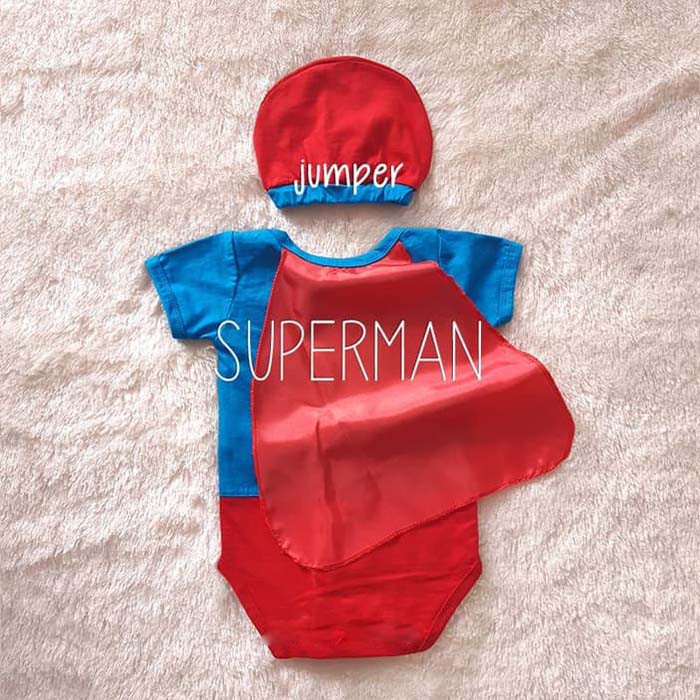 Baju Bayi Laki Laki Jumper Bayi Karakter Super man