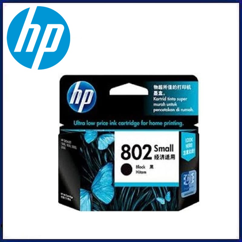 Tinta HP 802 Small Black Original , tinta printer HP ori