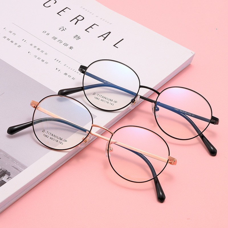 (COD) Kacamata Fashion Korea Frame Kacamata Anti Radiasi Metal Transparant MALLSHOPPING