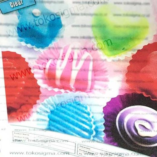 

☄ TRANSPARANSI FILM PRINTABLE INKJET 110 micron A4 CLEAR 20 lembar ♦