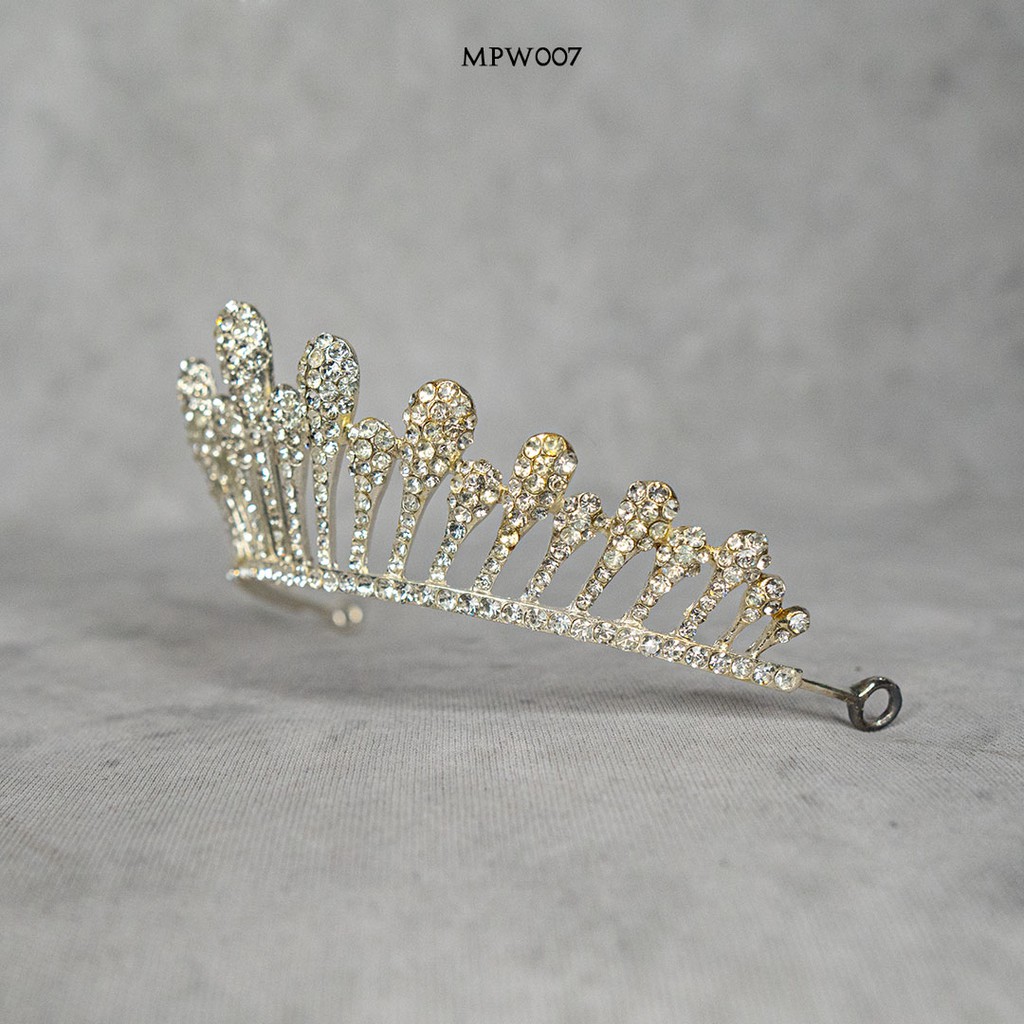 [PRODUK FAVORIT] MAHKOTA PESTA AKSESORIS WEDDING PENGANTIN CROWN MPW007