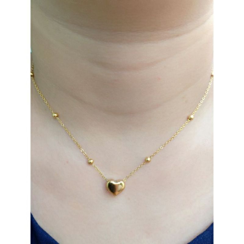 Fourfashion Kalung Jedar Love Titanium Anti karat J001