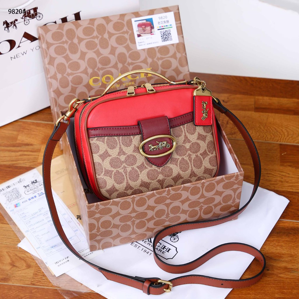 Coa Lunch Box Bag + Box Crossbody or Shoulder Bag 9820