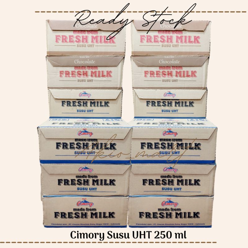 

Cimory Susu UHT 250 ml 1 box / karton / dus isi 24 pcs Susu UHT made from Fresh Milk