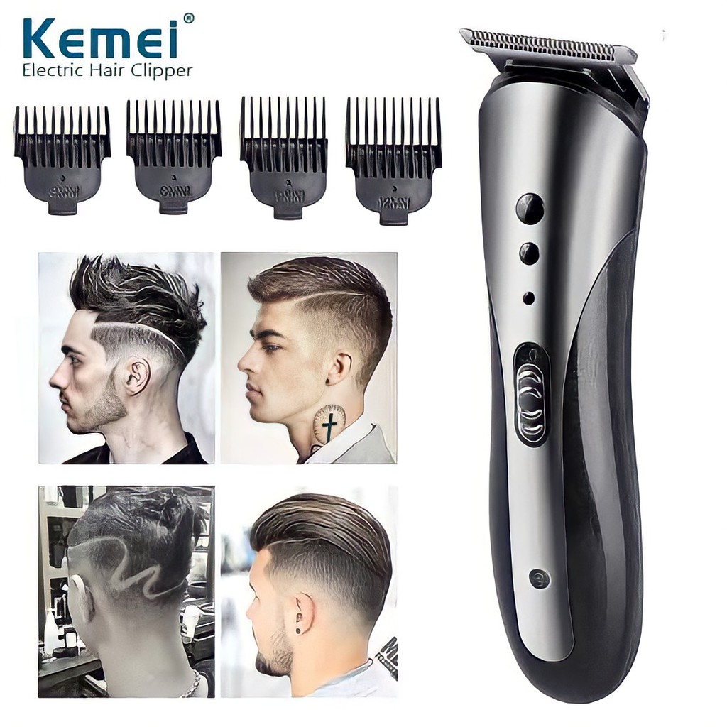 Kemei KM-1407 Alat Cukur Rambut Elektrik Cukur Jenggot Mesin Potong Rambut Hair Clipper Alat Potong Rambut Cliper Rambut Cordless Professional Pemotong Rambut Hair