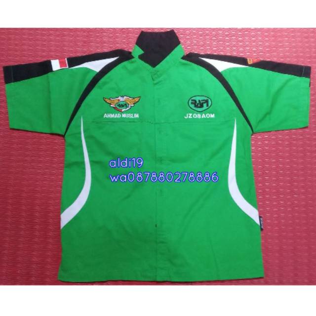 KEMEJA RAPI FREE BORDIR NAMA DAN CALLSIGN