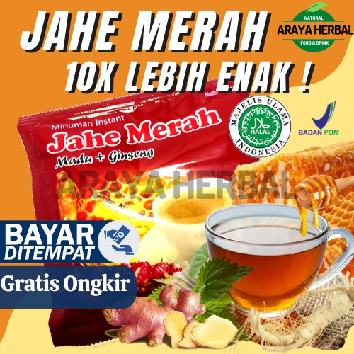 

Jahe Merah Bubuk Minuman Herbal Ginseng Madu Asli Jamu Kondang Food