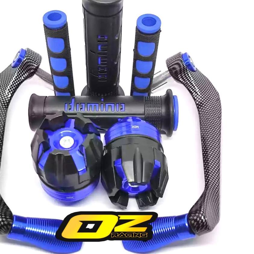[PAKET 4IN1] Proguard Carbon sabit + Jalu as roda + Handgrip domino + Karet Handle Rem Domino