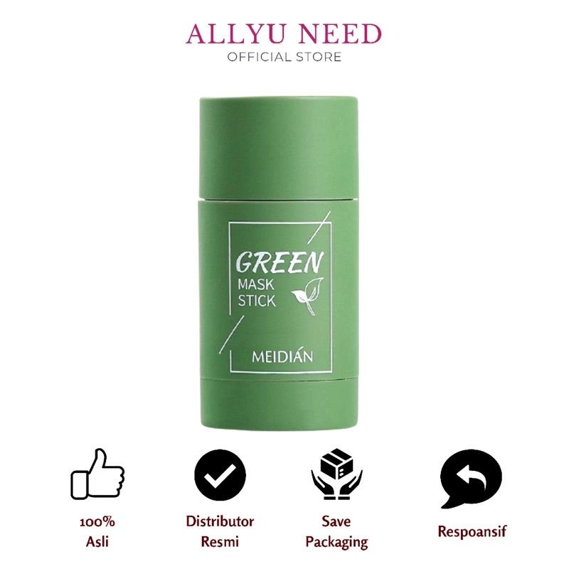 Green Mask Stick Original / Meidian Green Mask Stick / Masker Green Tea / Green
