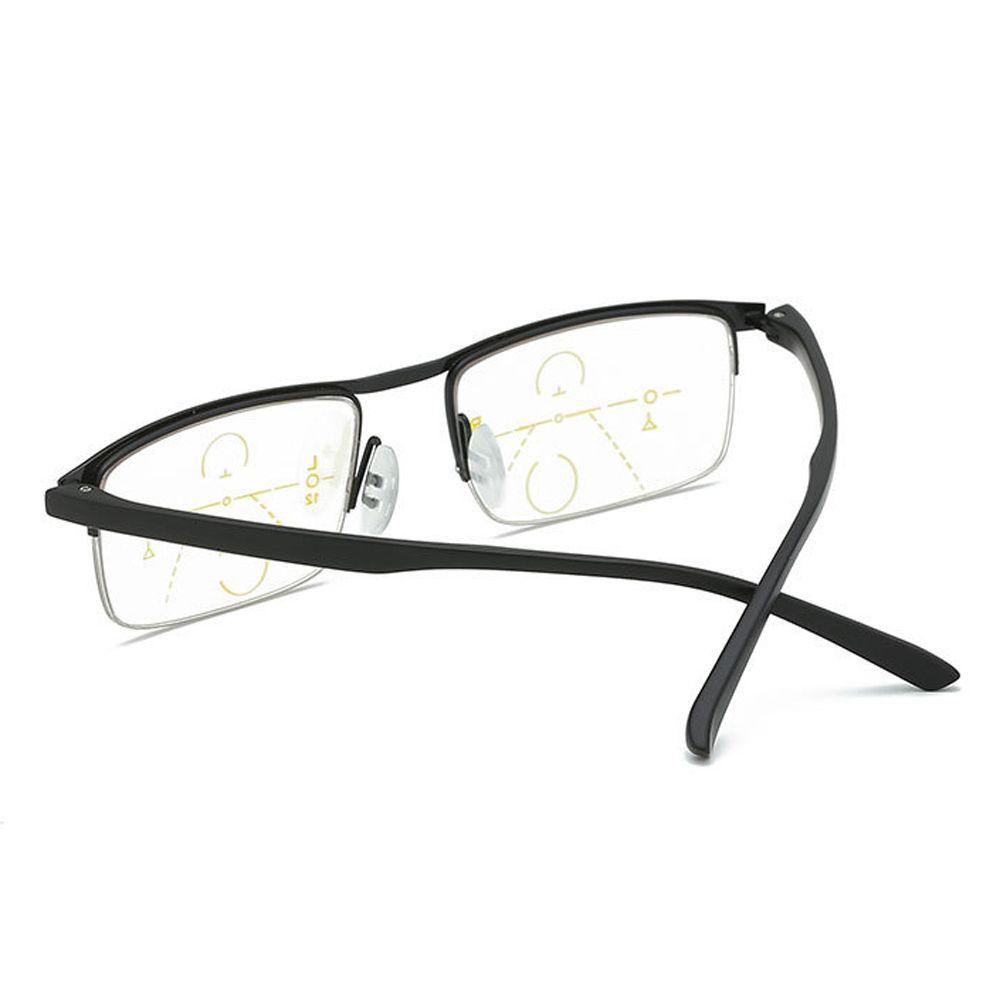 Mxbeauty Dual Light Presbyopia Kacamata Travel Anti-Letih Vision Care Penyesuaian Otomatis Cahaya Biru Bukti Baca Pembesaran Hyperopia Kacamata