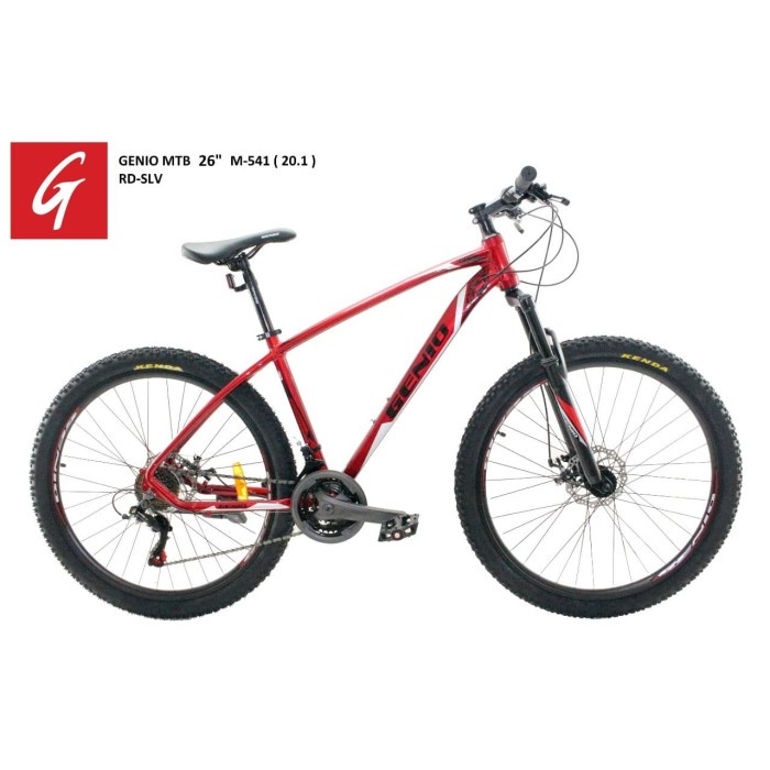 Sepeda Gunung 26" GENIO M-541 Frane allumunium 24 speed - Biru