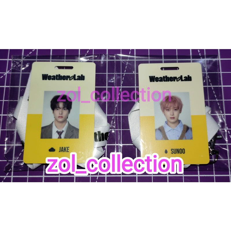 Season Greeting Enhypen 2022 Random ID Card Sunoo dan Jake IDC Sunoo IDC Jake