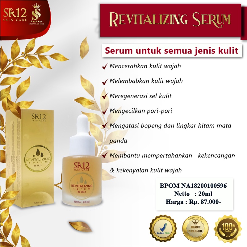 REVITALIZING SERUM / SERUM WAJAH / SERUM BOPENG / saudagarsr12