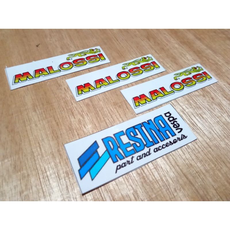 stiker malossi Vespa bahan anti luntur