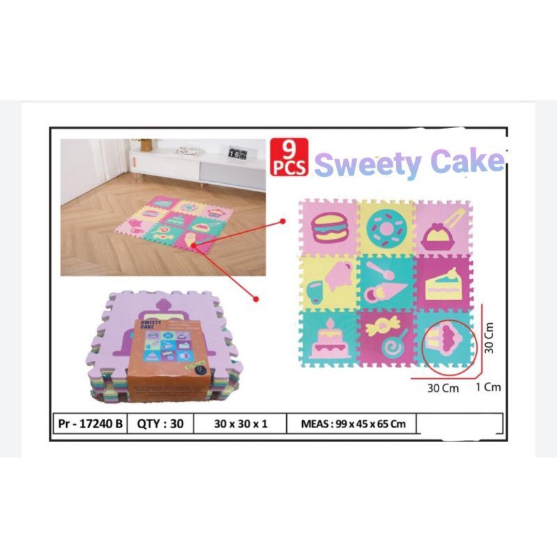 EvaMat Number &amp; Sweety Karpet Playground Anak