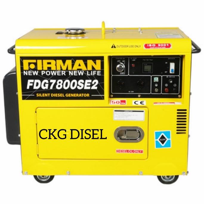Genset 5000 Watt Silent Diesel + Panel Ats Firman Fdg 7800 Se