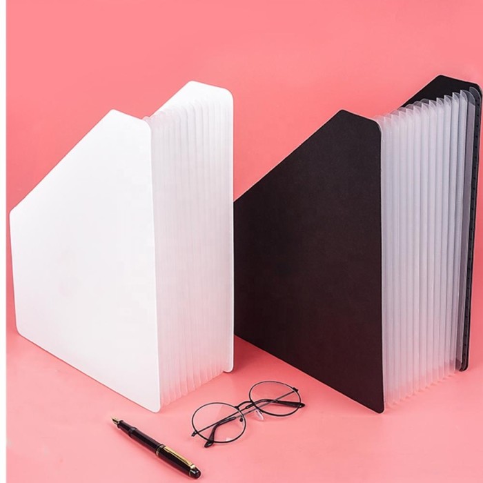 Triple W Foldable File Folder Document Organizer A4 Tempat Penyimpanan Rak Meja Kerja Dokumen