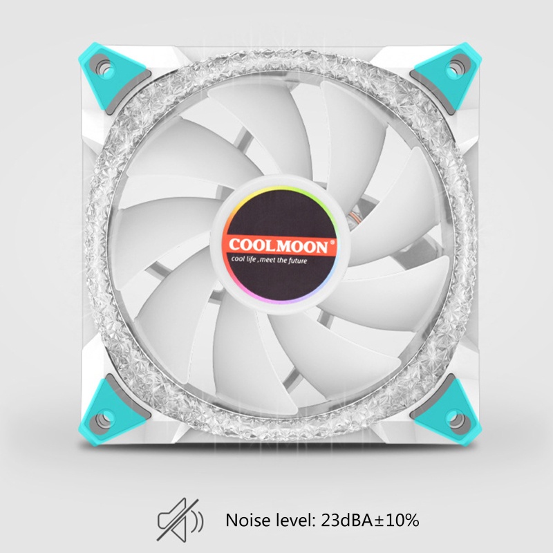 Bt Coolmoon 120mm ARGB Untuk Case Fans 5V-3pin ARGB Komputer Heatsink Cooler Radiator