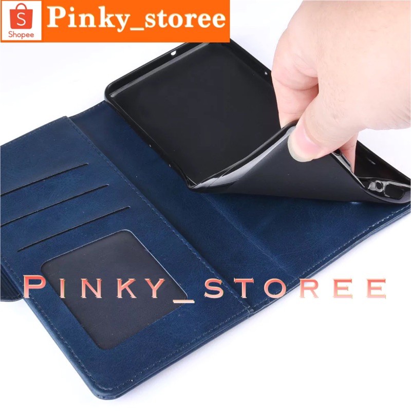 LEATHER CASE REALME C55/ C33/ C30S/ C30/ C31/ C35/ C21Y/ C11 2021/ C20/ C21/ C25S/ C25/ C12/ C15/ C11/ C3/ C2/ C1/ LEATHER FLIPCOVER CASE DOMPET HP BAHAN KULIT/ BISA COD/ BAYAR DI TEMPAT