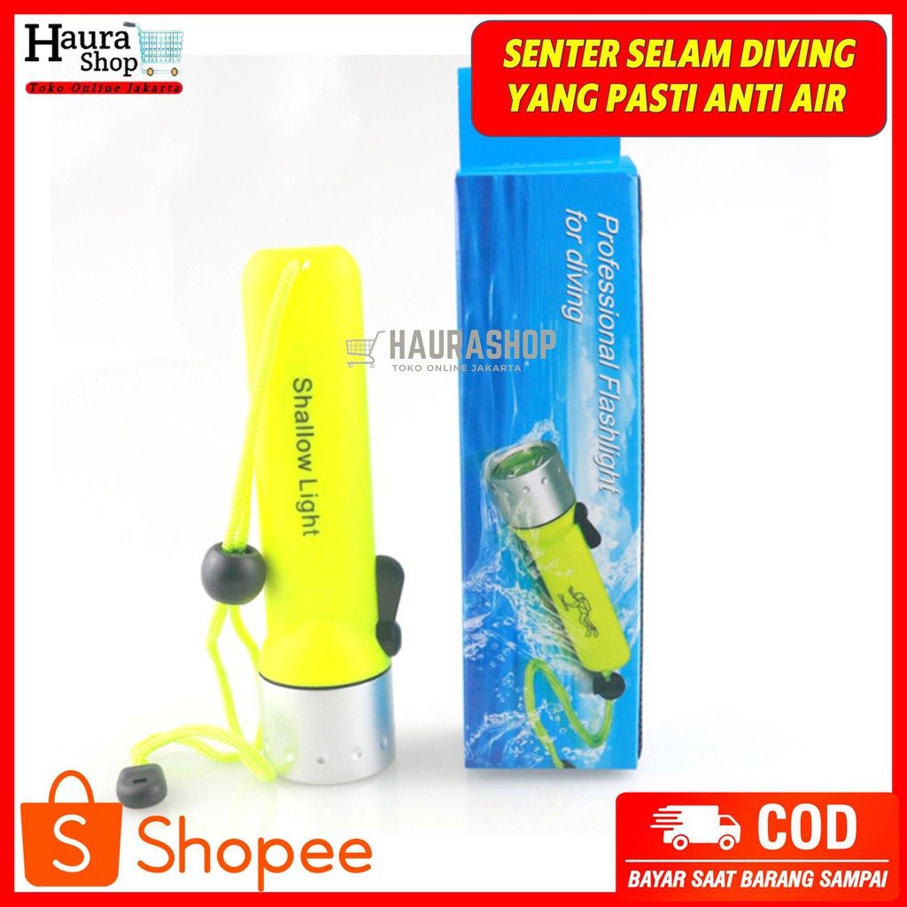 ST-05 Senter Tangan Selam Diving LED T6 Waterproof Anti Air