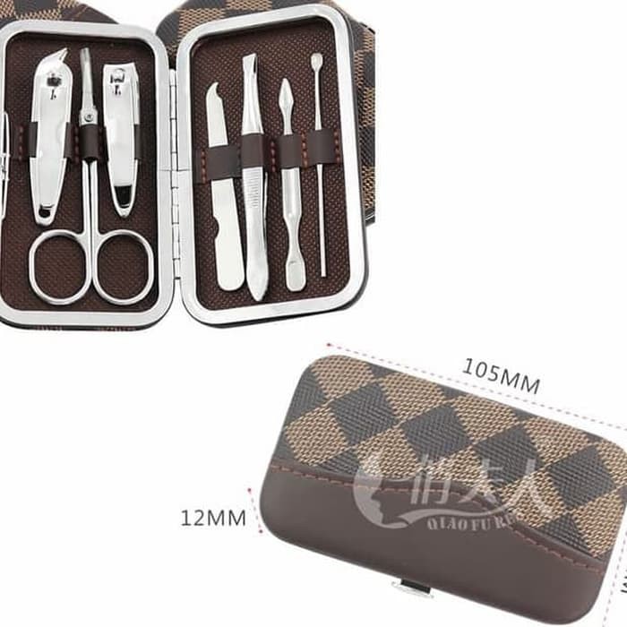(120gr) PROMO Menipedi motif KOTAK 7 in 1 menicure pedicure kesehatan kuku SALE TERMURAH