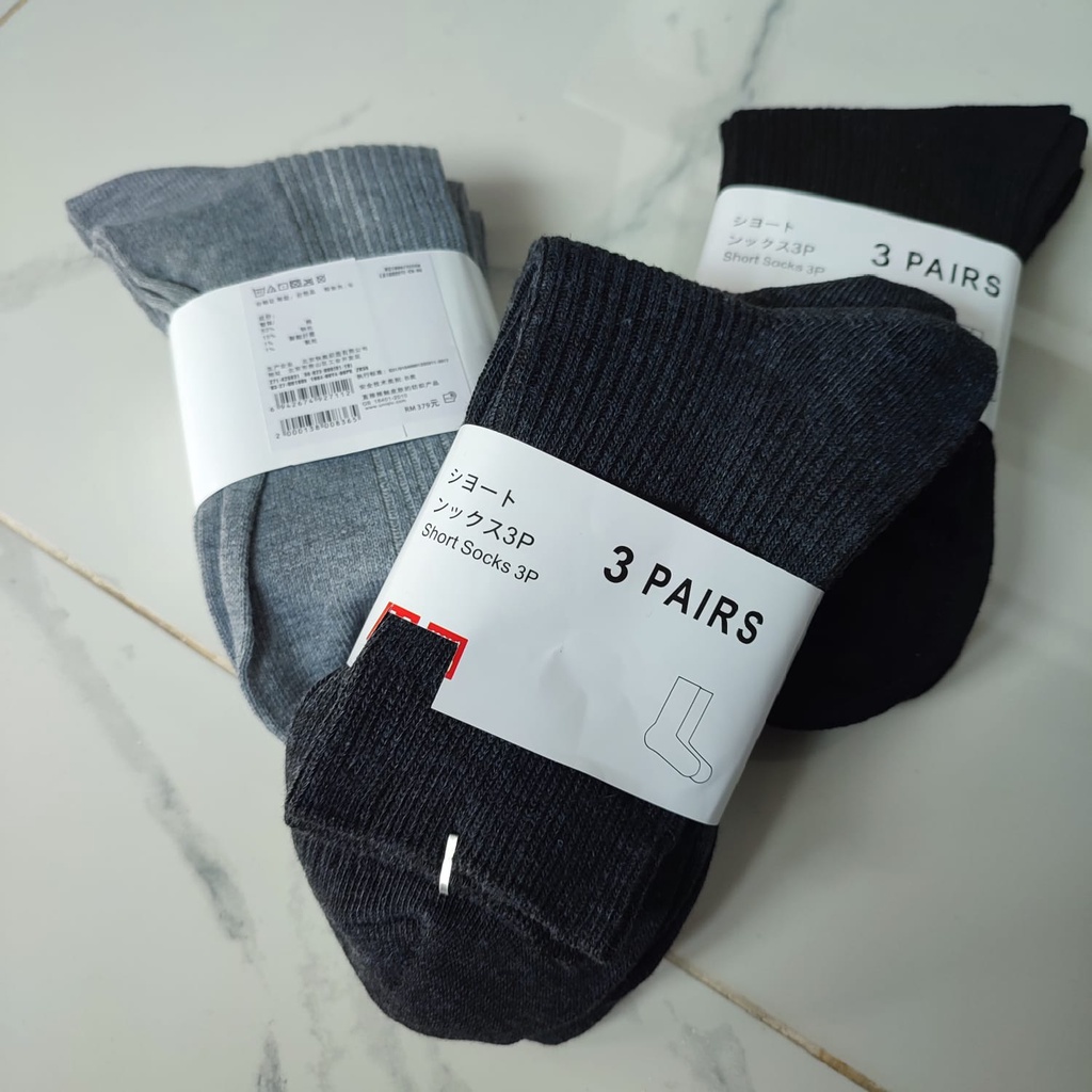 Kaos kaki Uniqlo Casual Unisex Pria Wanita Men Women Anti bacterial