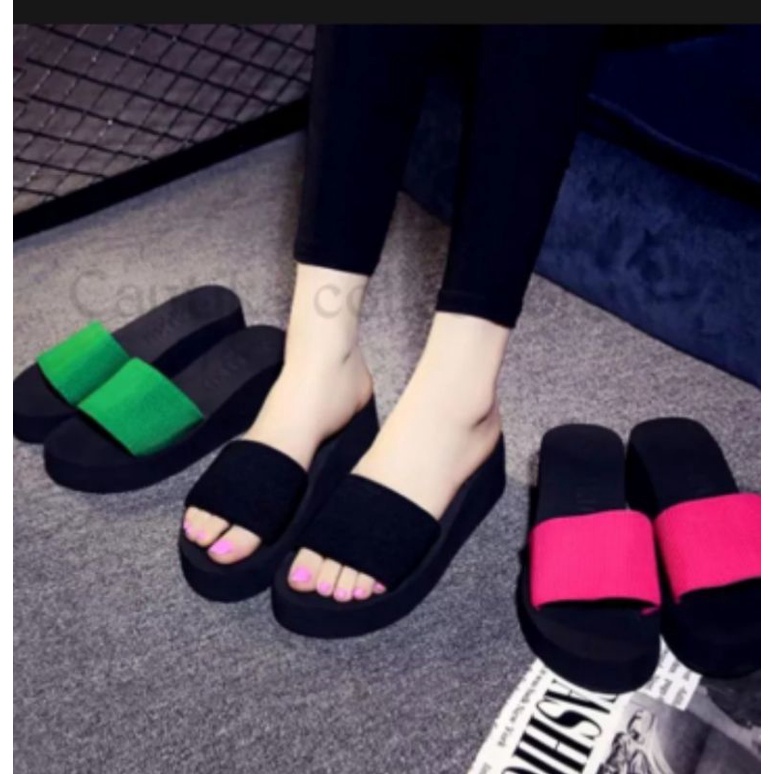 SANDAL WANITA WEDGES SELOP SANDAL WEDGES