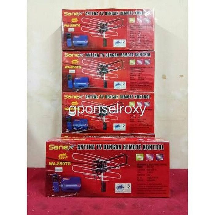 ANTENA REMOTE DIGITAL TV DENGAN BOOSTER SANEX WA 850TG FREE KABEL 10 M