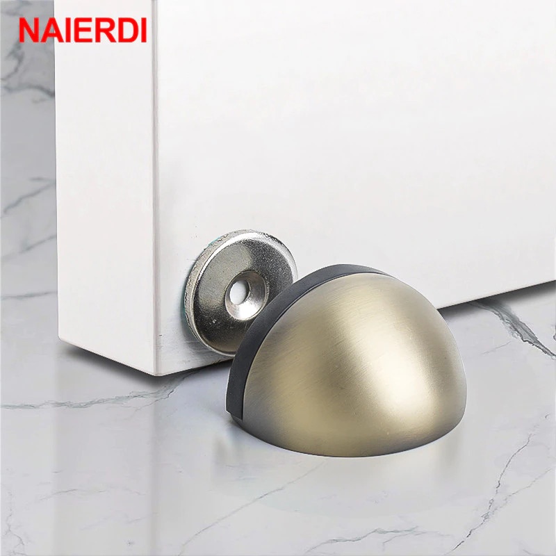 Penahan Pintu Anti-Collision Magnetic Door Stopper - Silver