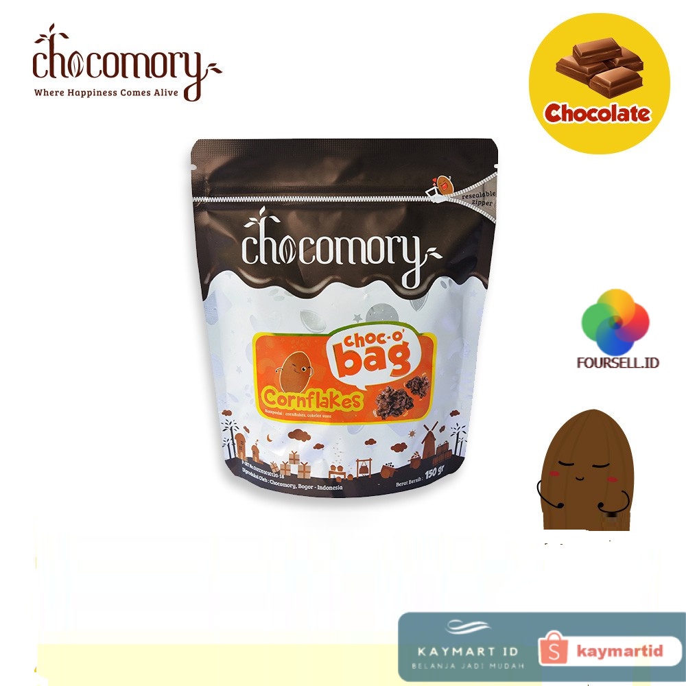 

Chocomory - Choco Bag Cornflakes 150gr Coklat Sereal Jagung