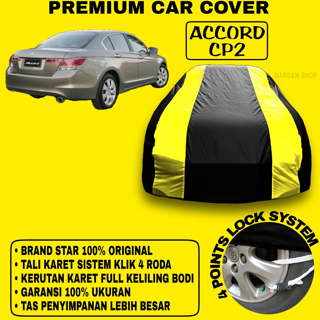 Body Cover ACCORD CP2 Sarung Strip KUNING Penutup Pelindung Bodi Mobil Accord Cp2 PREMIUM