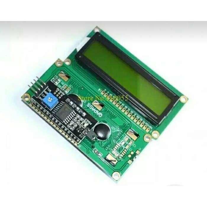 Opws Lcd I2C 1602 Green 16X2 Hijau Display + I2C Klpw