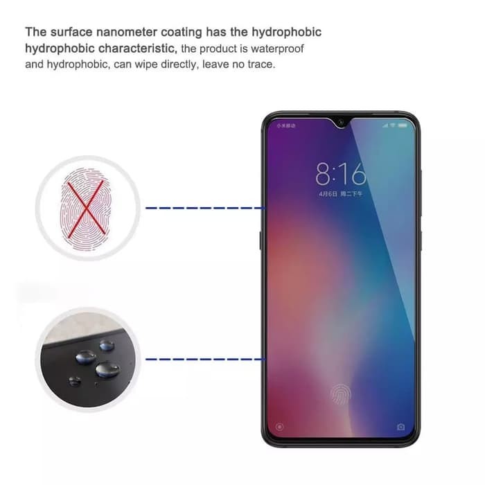 TEMPERED GLASS ANTI SPY XIAOMI MI 9 PRO 6.39 - ANTIGORES KACA PRIVACY