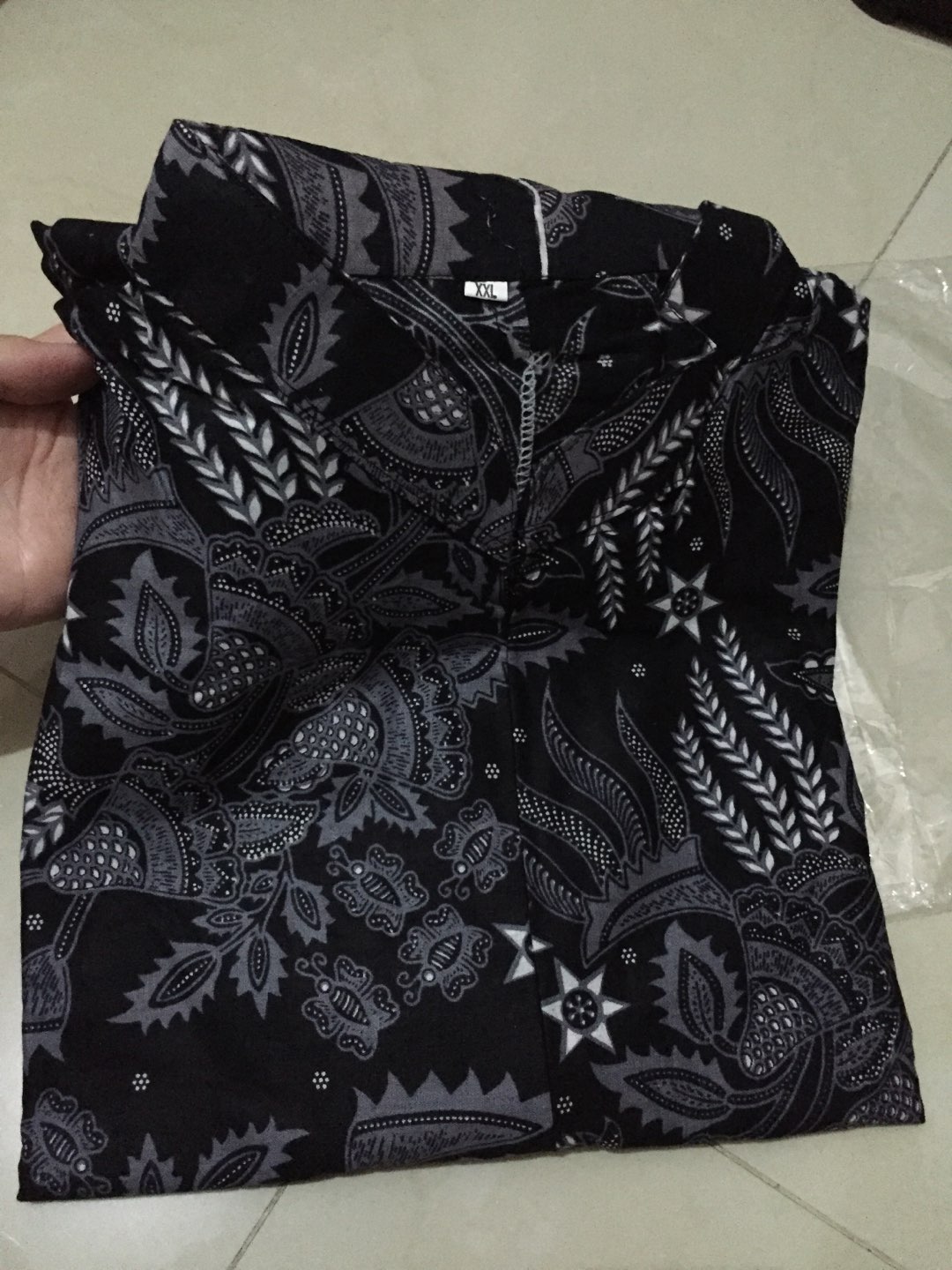 Batik Couple Keluarga Sania Ruffle Ori Ndoro Jowi Dnt Motif Manggar Abu