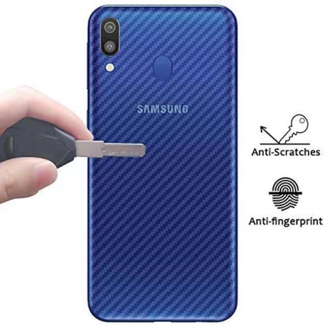 Skin carbon back screen protector pelindung belakang hp Realme C11 C12 C15 C17