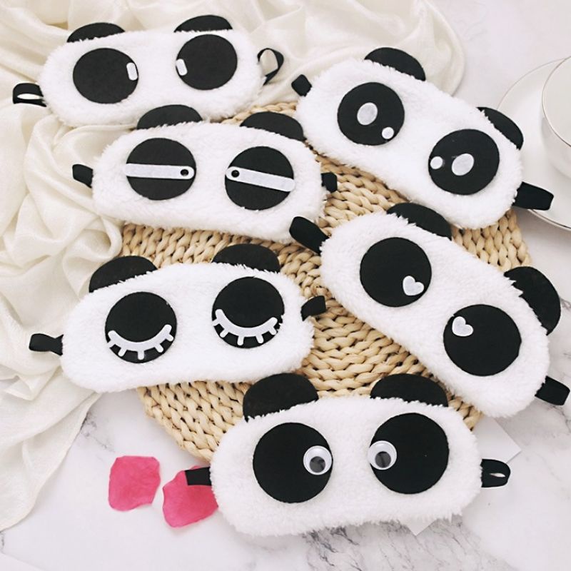 Penutup Mata Tidur Karakter Panda Eye Cover Cute Panda Eye Sleeping Cover