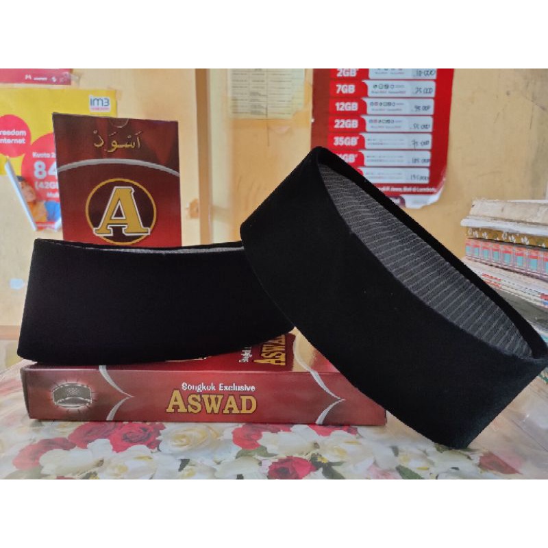 Peci/Songkok Hitam Aswad Full AC