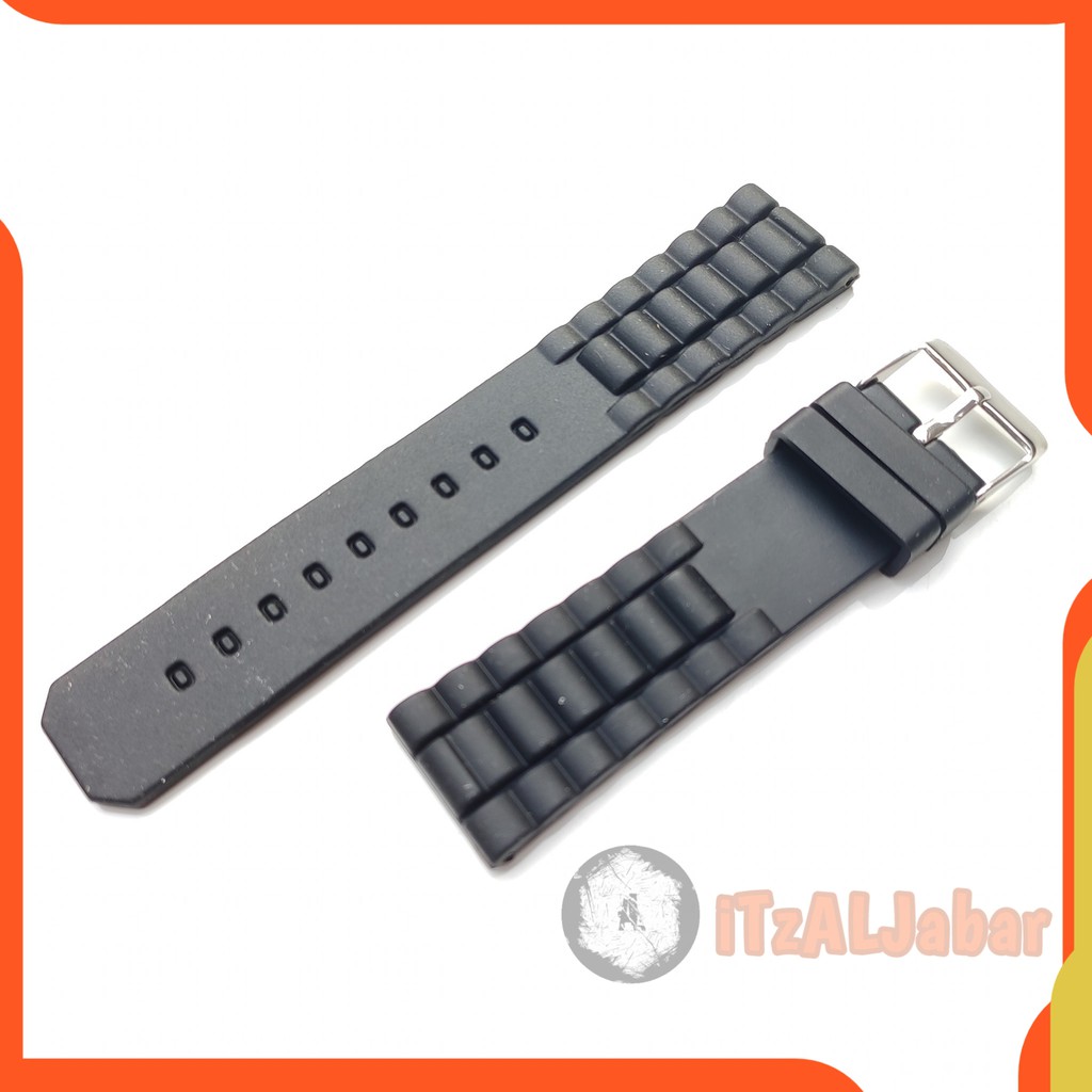 Tali jam tangan Universal Karet rubber strap 22mm Tali jam Karet 22mm