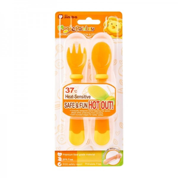 Simba Thermochromic Spoon &amp; Fork Set