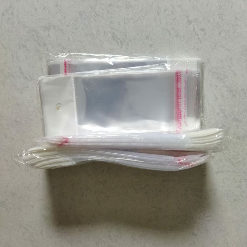 Plastik Gantungan Kunci isi 100 pcs ukuran 6x10 cm plastik asesoris murah