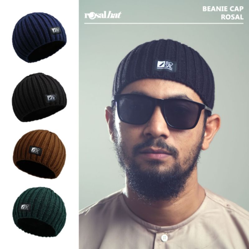 BEANIE CAP TOPI PECI KUPLUK MURAH ROSALHAT KOPIAH ROSAL AKSESORIES KEPALA PRIA LAKI-LAKI DEWASA