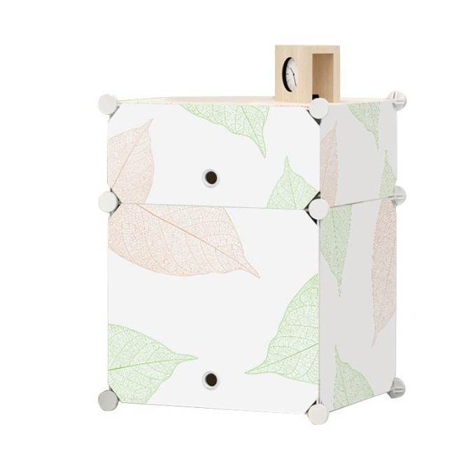 Meja Laci 2 Susun Kabinet Motif Daun Meja Kamar Meja Partisi Lemari Lipat