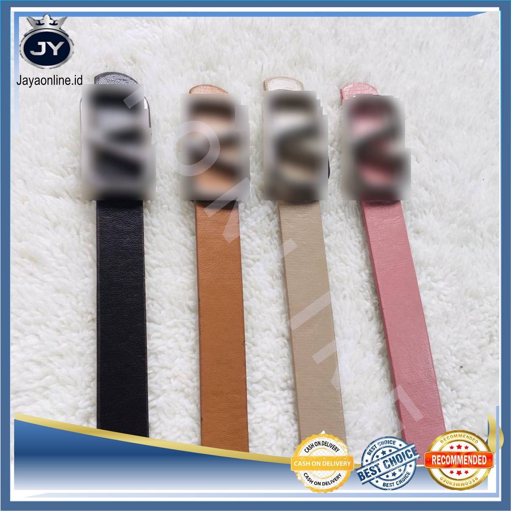 JY Ikat Pinggang V Belt Thin Tali Pinggang Wanita Fashion Sabuk Kulit Import Murah