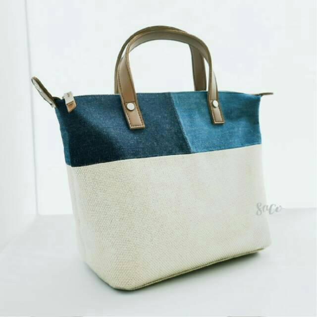 SACO Bags Abigail Tas Canvas Denim PREMIUM